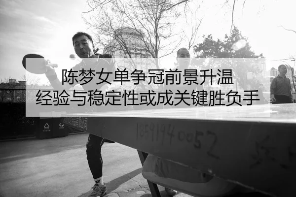 陈梦女单争冠前景升温 经验与稳定性或成关键胜负手